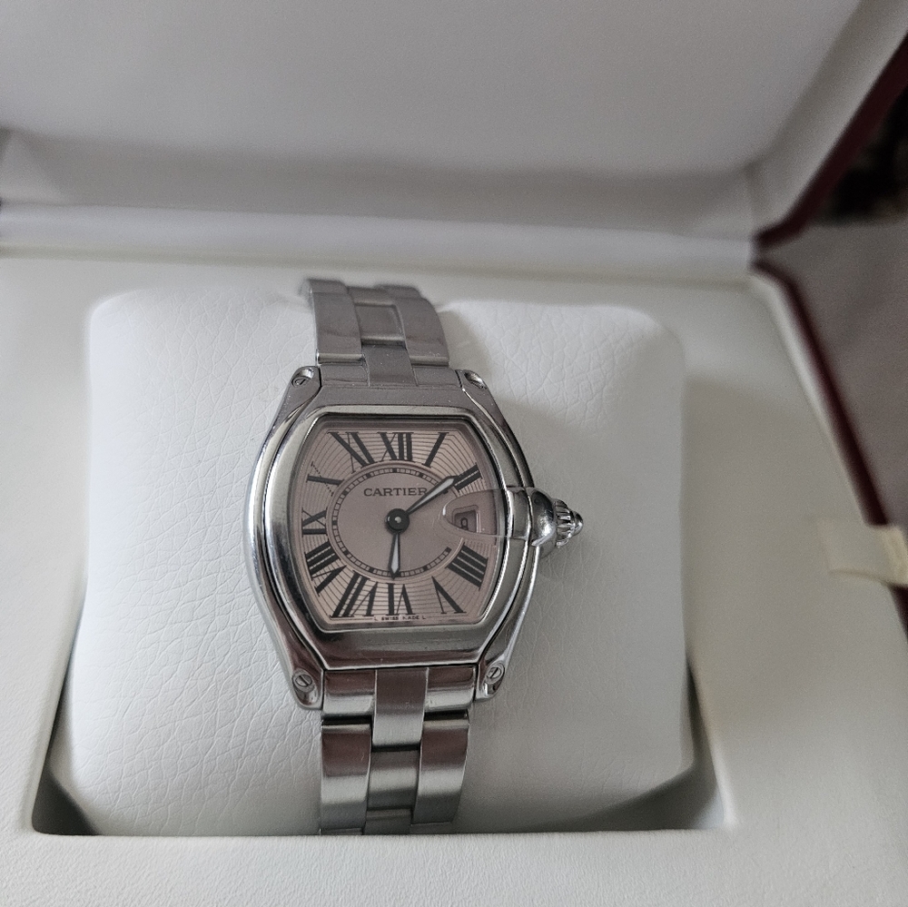 Cartier Roadster 33mmx30mm With Pink Face